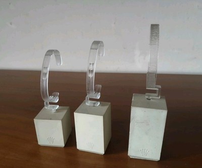 ROLEX x3 VINTAGE WATCH STAND DISPLAY HOLDER UHREN DATEJUST SUBMARINER