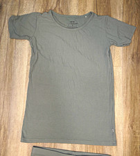 Little Sleepies Boys Gray Ribbed 2-Piece Bamboo Viscose/Spandex size 16