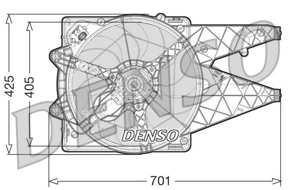 Denso LüFter, MotorküHlung DER09100 FüR Fiat-image