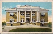 Vintage 1922 JACKSONVILLE, Florida Postcard "State Board of Health Building"