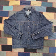 Vintage 90's Polo Jeans Company Ralph Lauren Dark Navy Denim Jacket Size L