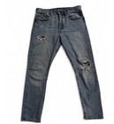 Levi's Women’s 501 Blue Medium Wash Distressed Straight Jeans SZ. 30x28 — photo 5