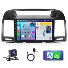 4 64G 9" Touch Screen Car Stereo Camry 2000-2006 Wireless Carplay Android Auto