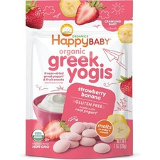 Freeze Dried Yogurt  Fruit Snacks for Babies 9 Months Strawberry Banana Flavor