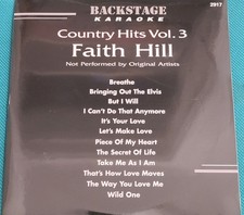 Faith Hill Karaoke CDG Breathe It's your love Peace of my heart But I will