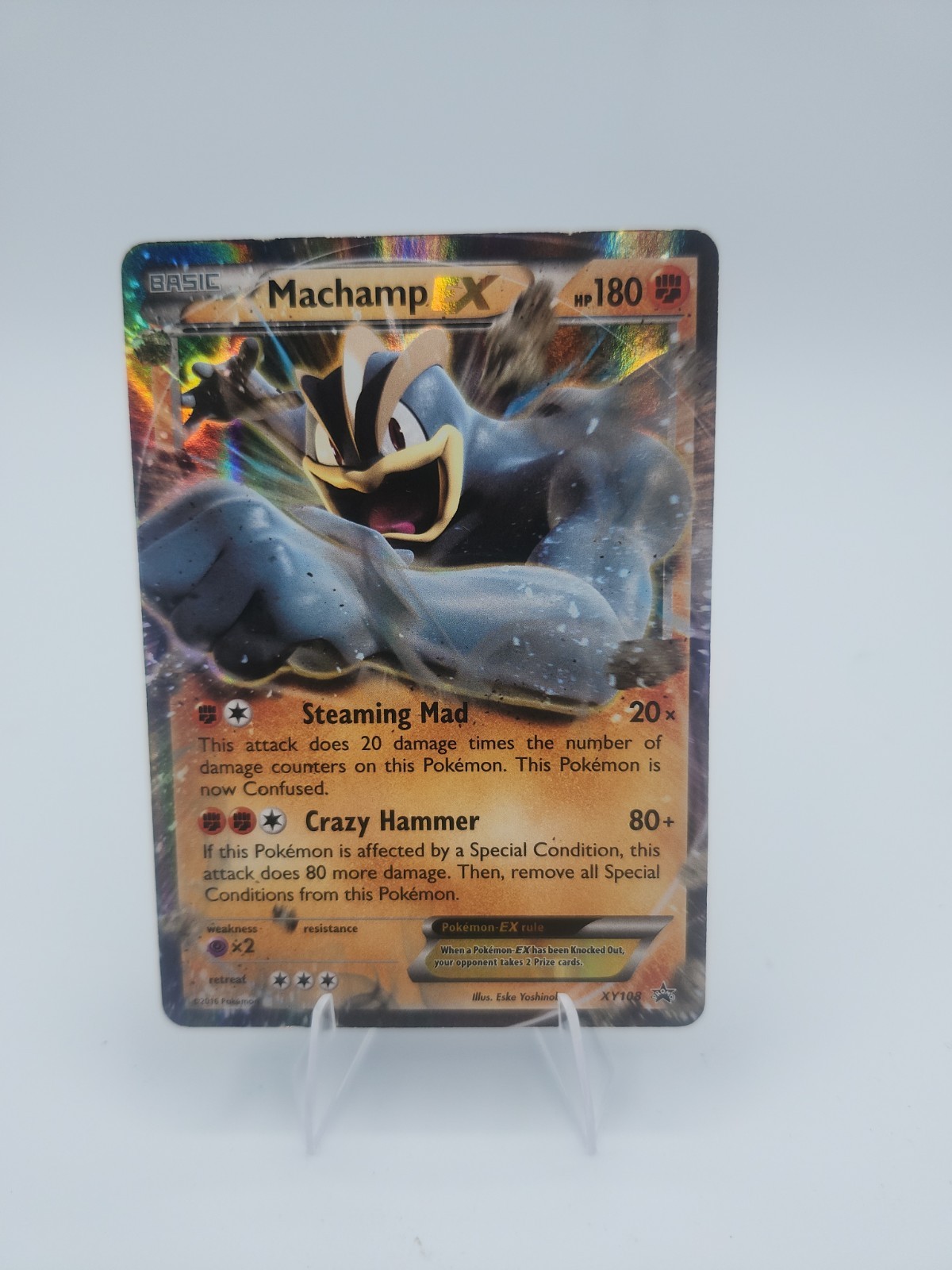 Machamp EX XY108 Holo Promo XY Promo Pokemon Heavily Played
