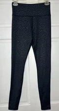 Zyia Active Leggings Womens Size 4 Black Leopard Print