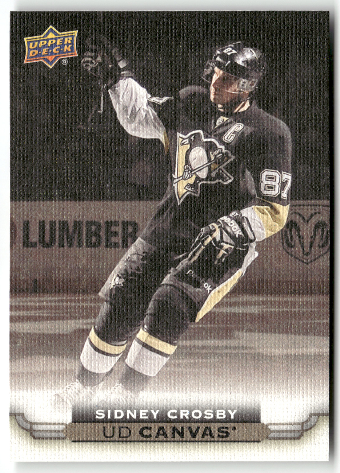 Sidney Crosby 2015-16 Upper Deck Series 1 UD Canvas Card C68 Pittsburgh Penguins