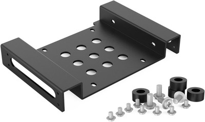 Aluminum 5.25 Inch to 2.5 or 3.5 Inch Internal Hard Disk Drive Mounting Kit with