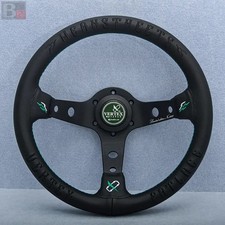 Vertex X Fatlace Collab 330mm 13in Leather Deep Dish Steering Wheel