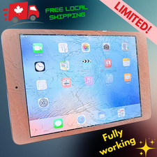 Ipad mini 1st gen white, Fully Working, Cracked Screen