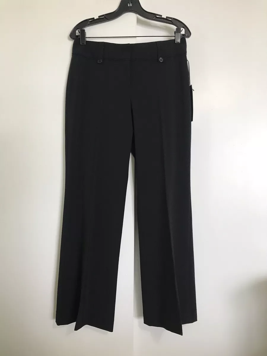 White House Black Market Black PANTS NWT Legacy Size 6 Flare