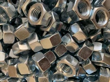 9/16-12 GRADE 2 Zinc Plated Coarse Thread Finished Hex Nuts 12 pieces - new