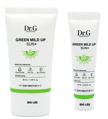 Dr.G Green Mild Up Sun+ LSF50+ PA++++ 50ml + 10ml (60ml) für empfindliche Haut