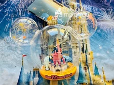 2024 Walt Disney World Four Parks Icons Castle Glass Mickey Ornament New