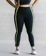 Zyia ⚡️￼ Black Neon Tape Lux High-Rise 24” sz 4 Y1