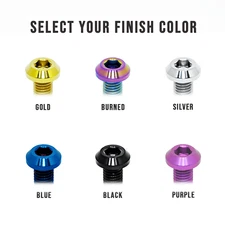 ZSPEC M6-1.0x30mm Dress Up Bolt® Fastener, Angled Head, Titanium Grade-5, Per Ea