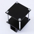 4'' Square RV Bumper Receiver Adapter 2'' Hitch Mount Rack 2 Cargo Carrier tube