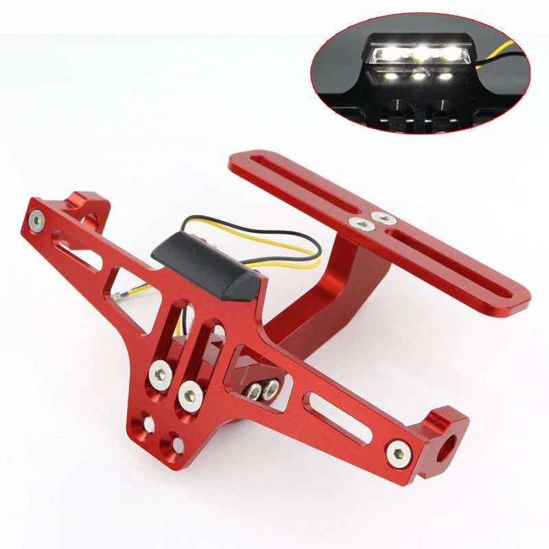 Soporte de matrícula apto para Kawasaki Ninja ZX-7R ZX-10R H2R ZX7R ZX10R Foto 4 de 4