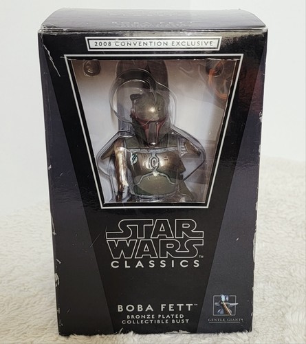 Star Wars Boba Fett 5.5" Collectible Bust Bronze Plated 243/1000 PGM Japan Con - Picture 6 of 10