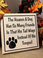 Wooden Sign Dog Lover Gift