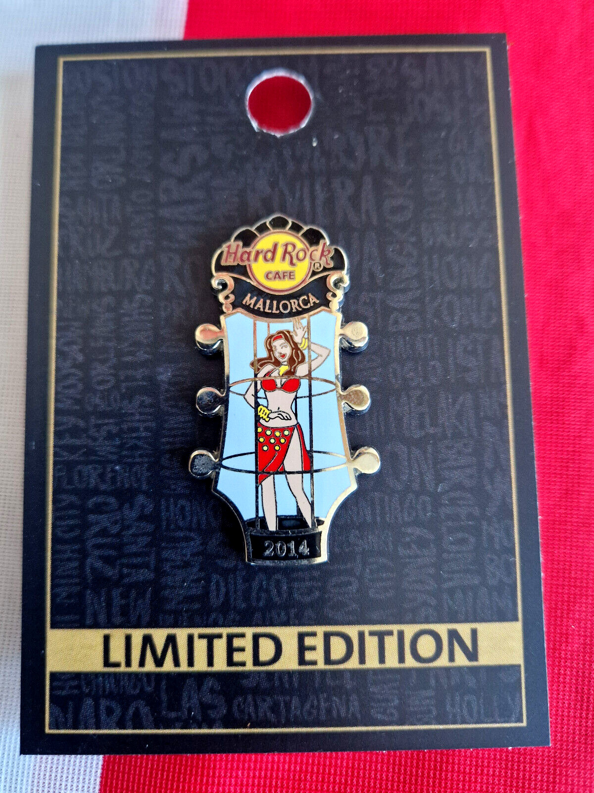 HRC Hard Rock Café Mallorca Go Go Girl Series 2014 LE200 ropa tradicional