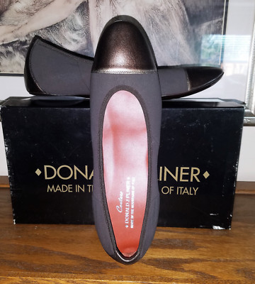 DONALD PLINER COUTURE Expresso Crepe Elastic Metallic SZ 8M NEW in BOX Was $135