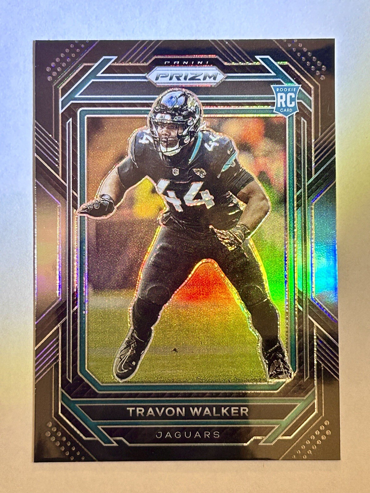 2022 Panini Chronicles Prizm Black Silver #21 Travon Walker RC Rookie Jaguars
