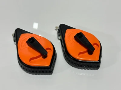 NEW 2pc American Tool Co. Speed Line Orange CHALK REEL Measure Lot - MADE IN USA