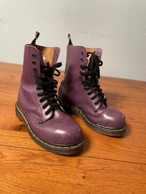 Dr. Martens 紫レザー ワークブーツ　uk5 Dr. Martens Vintage Purple Leather Boots UK5/US7 | eBay