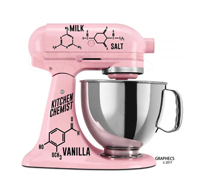 Chemist Vinyl Decal Set for Kitchen Mixer Science Stickers Home Decor
