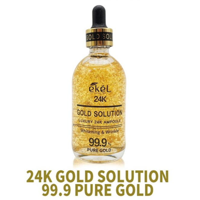 99.9% 24K Gold Solution Luxury Ampoule 100ml Anti-Aging Moist