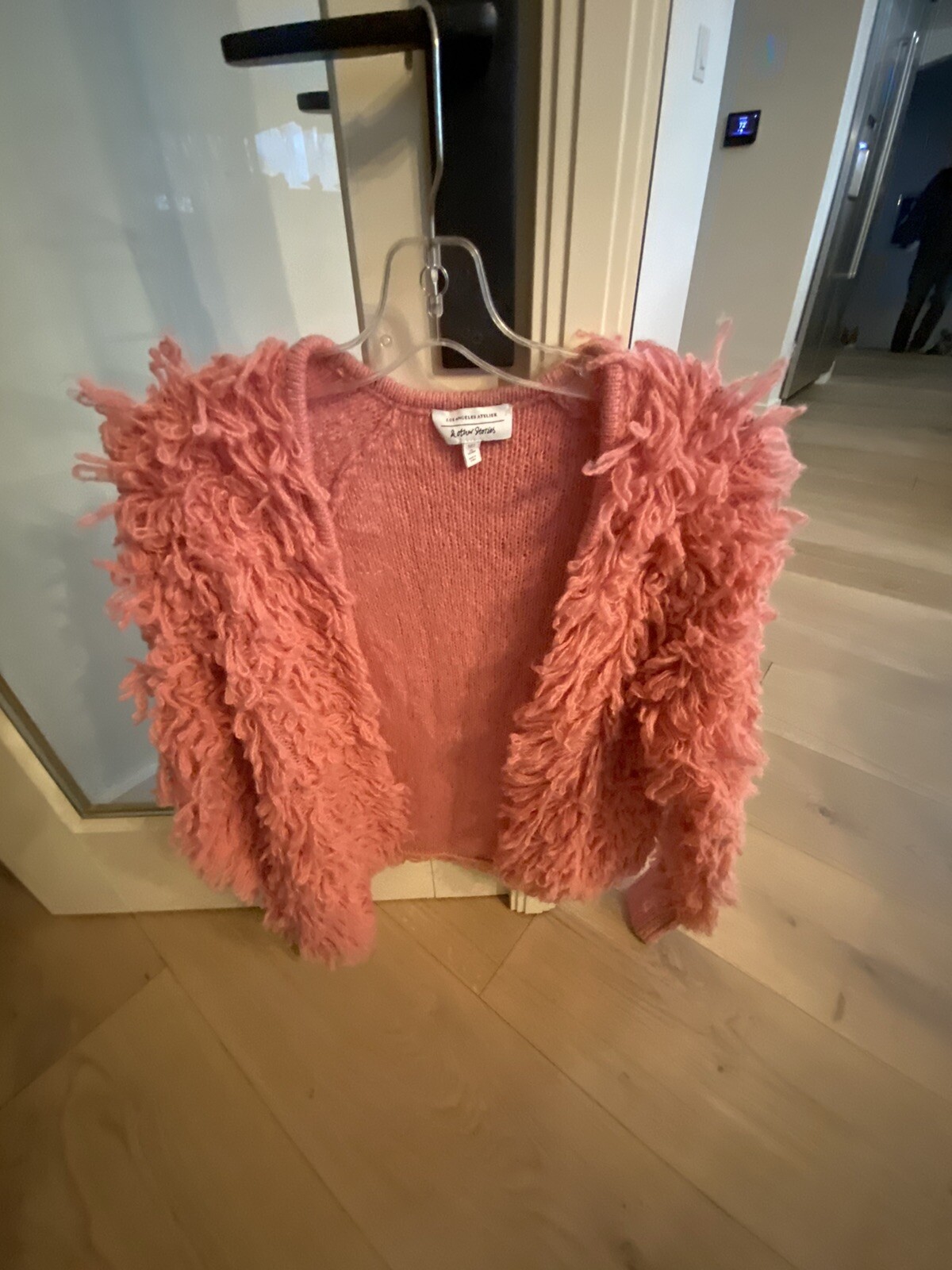 shaggy knitted jacket
