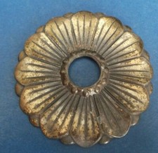 Edwardian Gilded Metal Flower Shape front panel for door bell light switch good