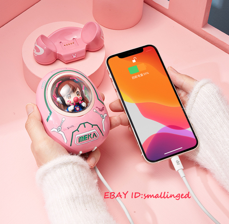 Overwatch D.Va Space Capsule Power Bank Battery Fast Charger