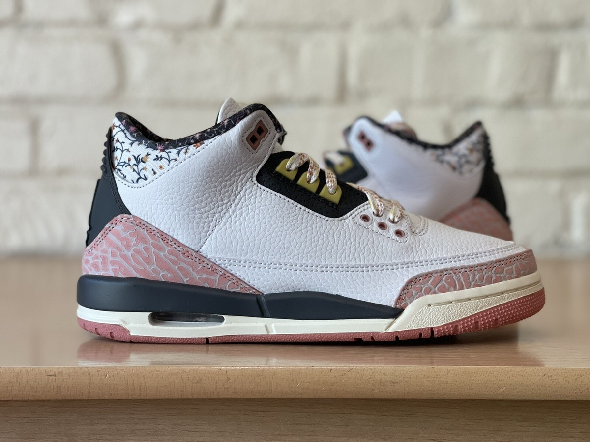 Air Jordan 3 Retro Classic GS Size 7Y/ Women 8.5 White/Red