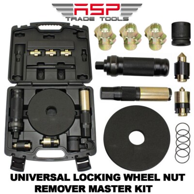 US PRO Master Verriegelung Radmutter Entferner Set Universal Entferner Werkzeug Kit 