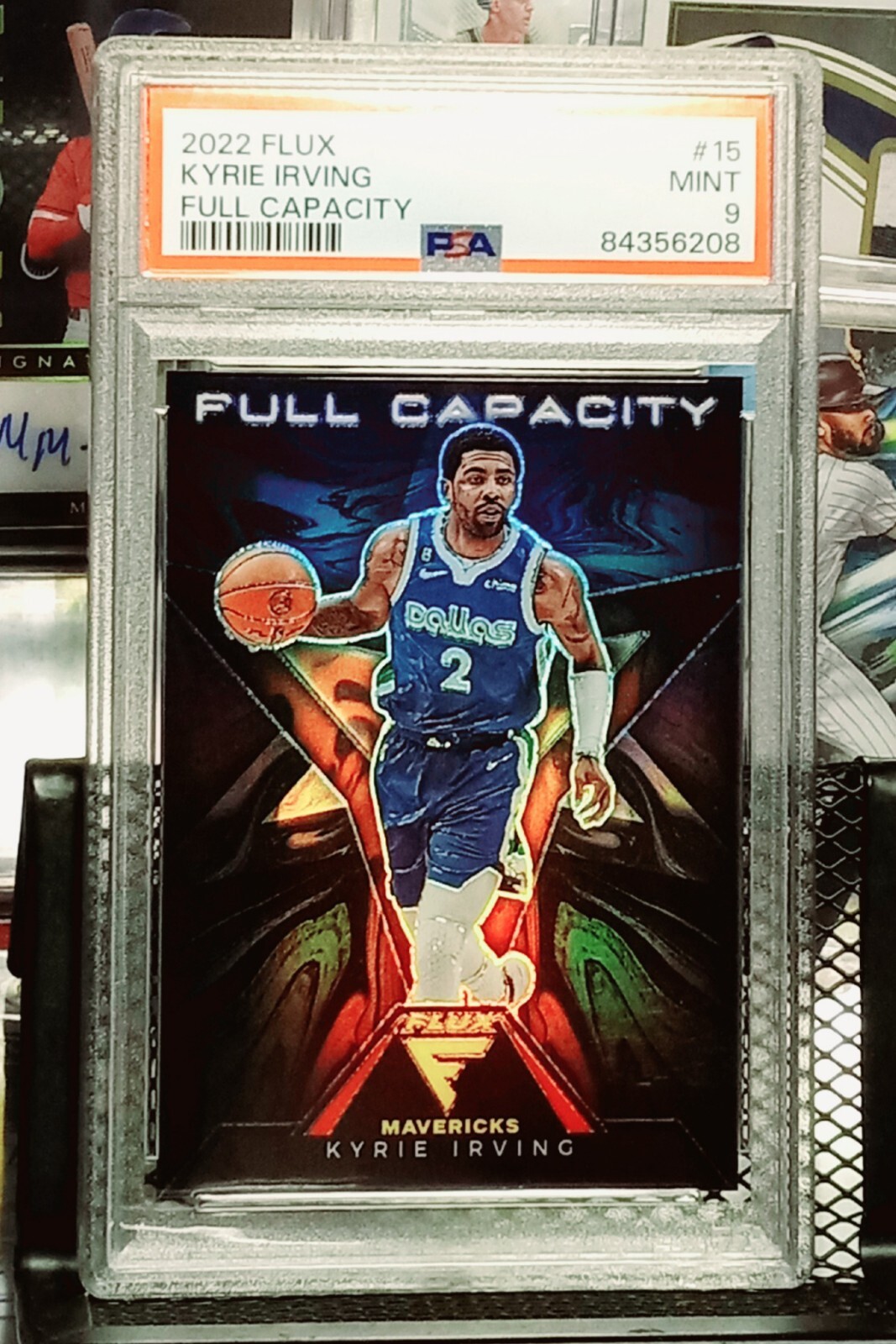 Kyrie Irving 2022-23 flux basketball Full Capacity Ssp Psa Mint 9 ( pop 1 )