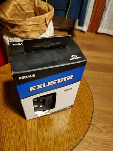 PEDALI CICLISMO EXUSTAR FREERIDE PB531 pedals ciclo ricambi NERO-ROSSO - Foto 5 di 5