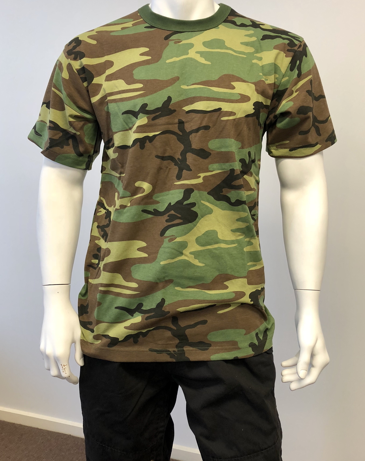 Mens Womens Kids Army Gym Training Boot Camp TShirt Tee Tank Woodland