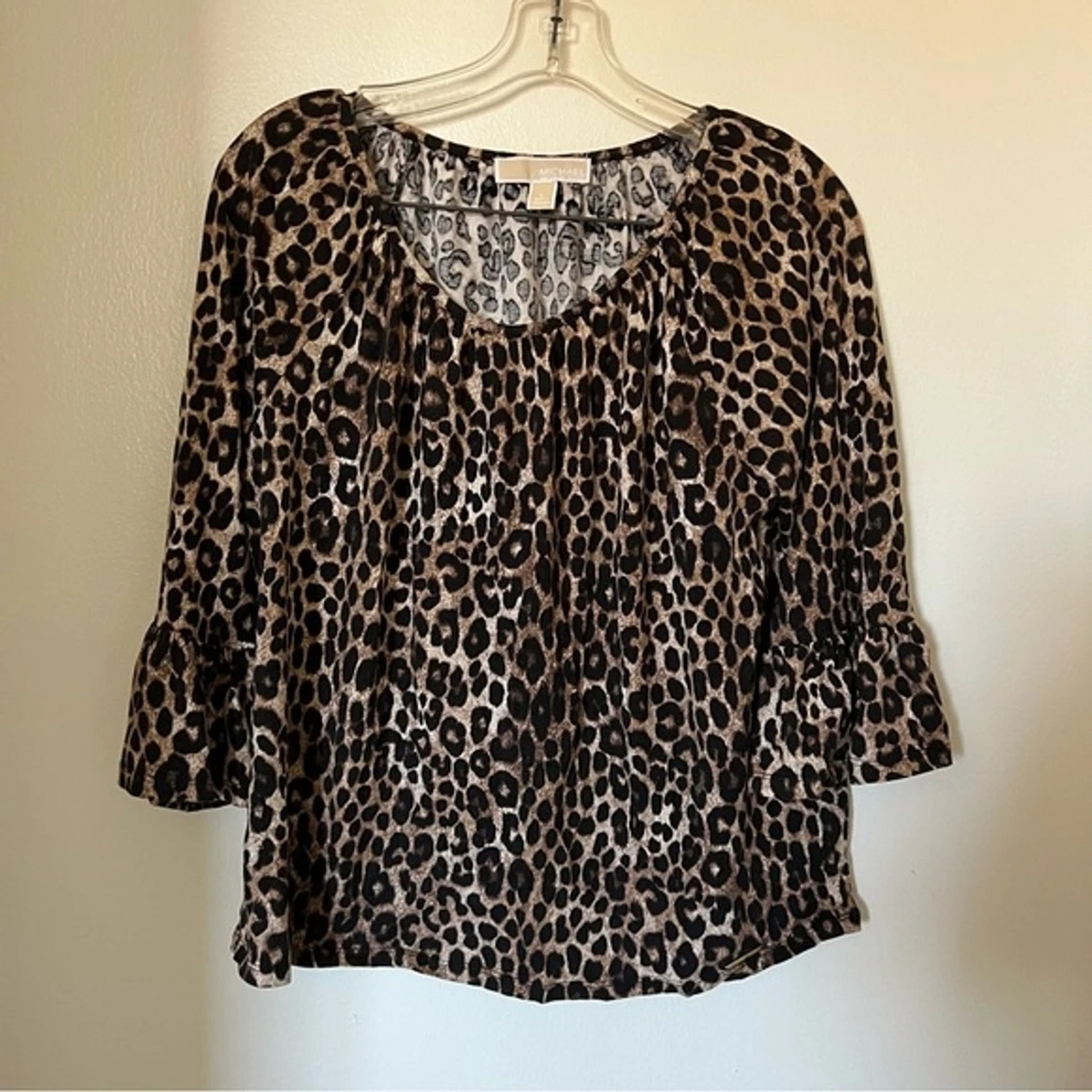 Michael kors leopard top sales