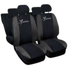 COPRISEDILI AUTO COMPATIBILI CON YPSILON  HYBRID FODERE  NERO - GRIGIO SCURO