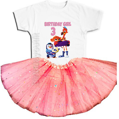 T.O.T.S. Party 3rd Birthday Pink Tutu Outfit Personalized Name option