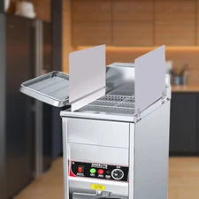 2 Pack Universal Stainless Steel Deep Fryer Splash Guard Insert Left & Right New