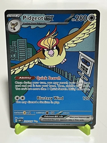 Pokemon Pidgeot ex 225/197 Obsidian Flames SIR NM Condition