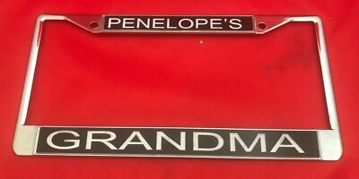 Mirror Mania Personalized Engraved License Plate Frame – Chrome Metal, Free Engraving