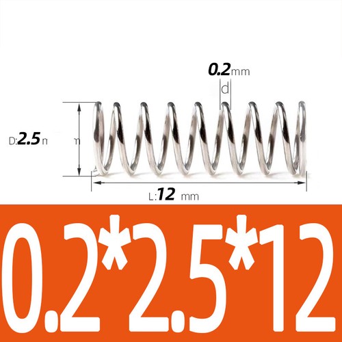 Compression Spring Steel 0.2 - 1mm Wire Dia 2mm - 12mm OD Small Pressure Springs - Picture 125 of 130