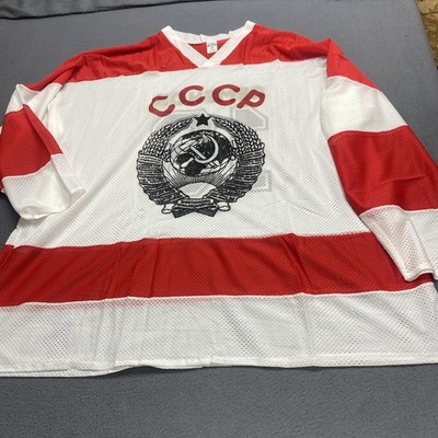 Vtg 90s CCCP Soviet Union Hockey Jersey Semenov 16 Russia Sovietski Collection