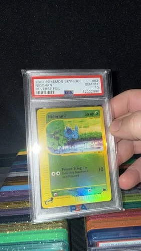 2003 Pokemon Nidoran #82 Skyridge Reverse PSA 10 Gem Mint Pop 17