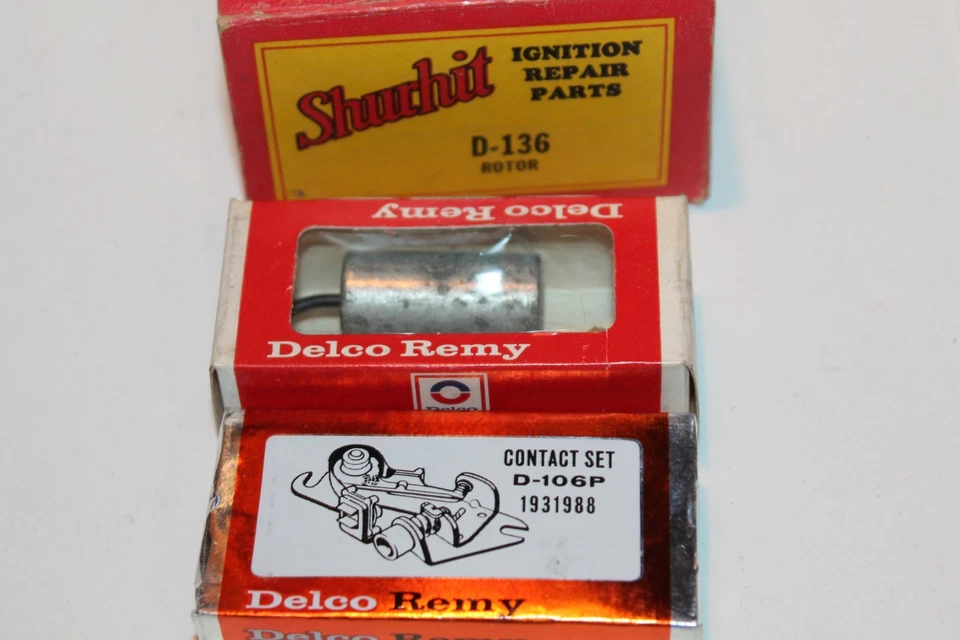 1956 1957 1958 CADILLAC 1957-1959 RAMBLER 1959-1964 I.H.C ROTOR, PONTOS E CONDENSADOR - Imagem 3 de 3